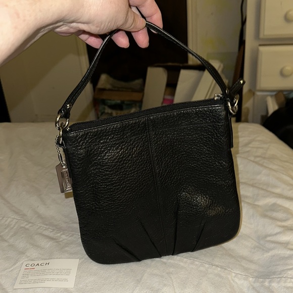 Coach Black Genuine Pebble Leather Satchel 43112 RARE (JJ) - Picture 3 of 8